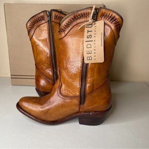 New BED|STU Lancy Windsor Tan Glaze Cowboy Boots - Size Up